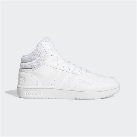 adidas hoops weiß gr 8|White .